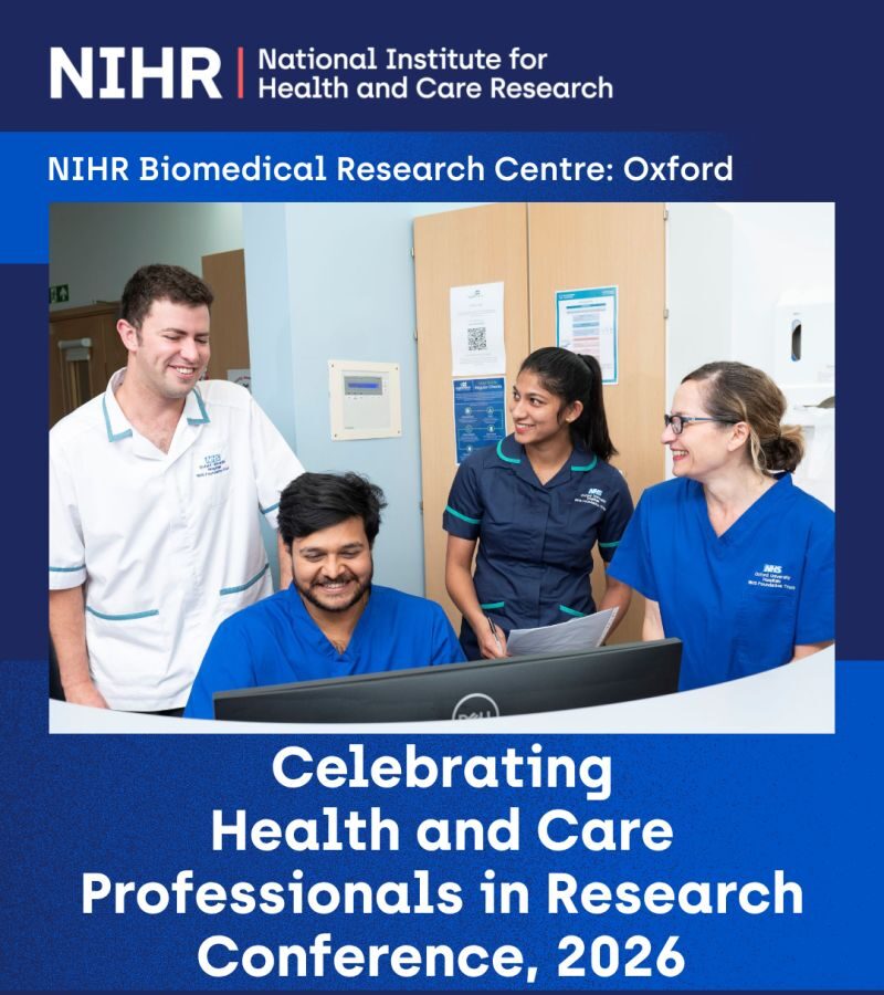 NIHR BRC Oxford - Celebrating Health and Care Professionals in Research Conference 2026